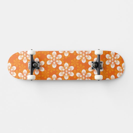 Flowers Patroon Persoonlijk Skateboard (Horizontaal)