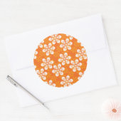 Flowers Patroon Ronde Sticker (Envelop)