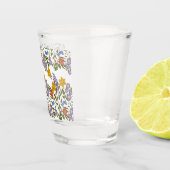 Flowers Patroon Shot Glas (Rechts)