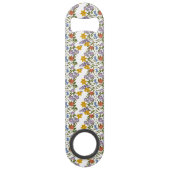 Flowers Patroon Speed Flessenopener (Voorkant)