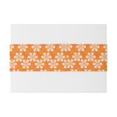 Flowers Patroon Uitnodigingen Wikkel (Achterkant Voorbeeld)