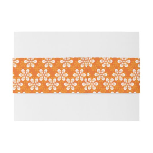 Flowers Patroon Uitnodigingen Wikkel (Achterkant Voorbeeld)