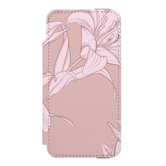 Flowers Pattern 11 Incipio iPhone Portemonnee Hoesje (Voorkant Agenda)