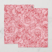 Flowers Pattern 14 Briefkaart (Voorkant / Achterkant)