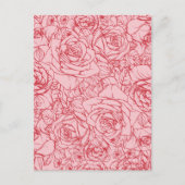 Flowers Pattern 14 Briefkaart (Voorkant)