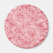 Flowers Pattern 14 Magneet (Voorkant)