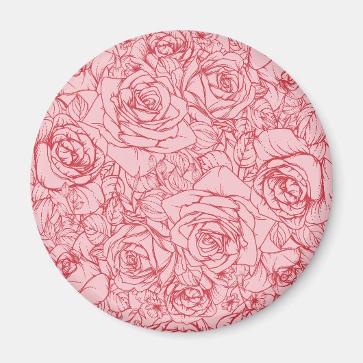 Flowers Pattern 14 Magneet (Voorkant)