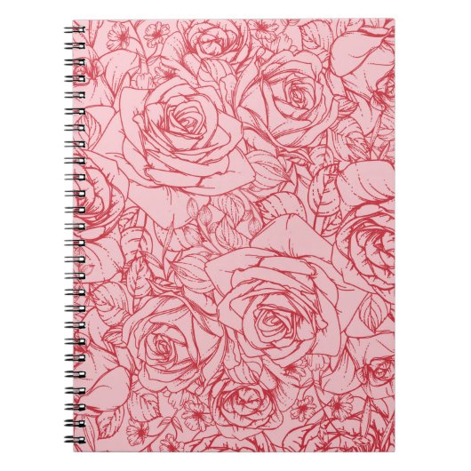 Flowers Pattern 14 Notitieboek (Voorkant)