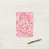 Flowers Pattern 14 Post-it® Notes (Op bureau)