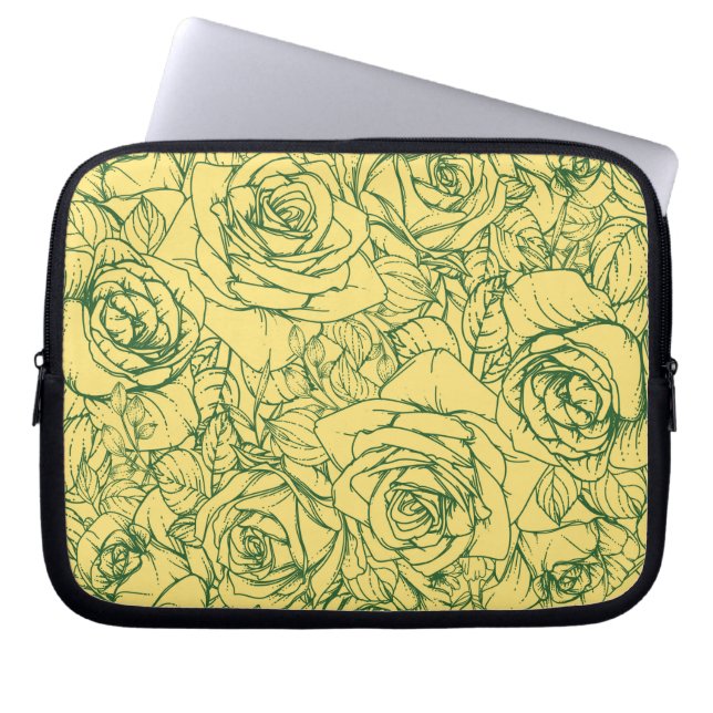 Flowers Pattern 15 Laptop Sleeve (Voorkant)