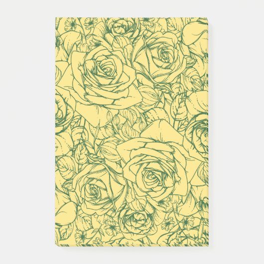 Flowers Pattern 15 Post-it® Notes (Voorkant)