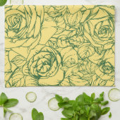 Flowers Pattern 15 Theedoek (Gevouwen)