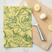 Flowers Pattern 15 Theedoek (Quarter Fold)