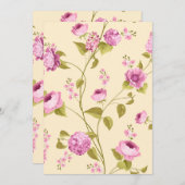 Flowers Pattern 16 Bedankkaart (Voorkant / Achterkant)