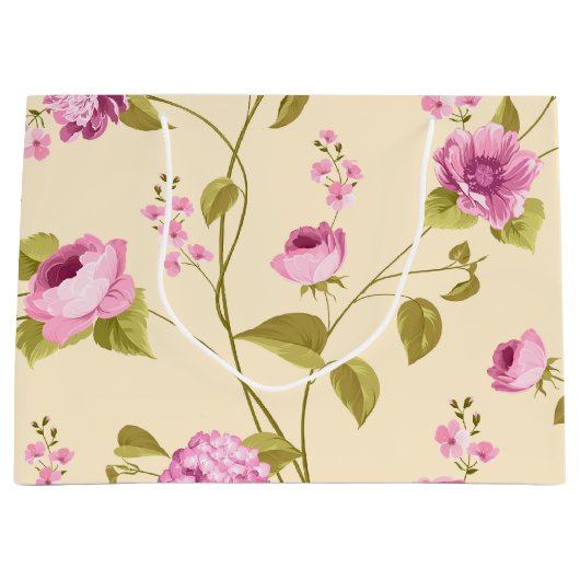 Flowers Pattern 16 Groot Cadeauzakje (Voorkant)