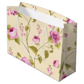 Flowers Pattern 16 Groot Cadeauzakje (Achterkant Gekanteld)