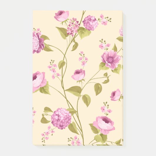 Flowers Pattern 16 Post-it® Notes (Voorkant)