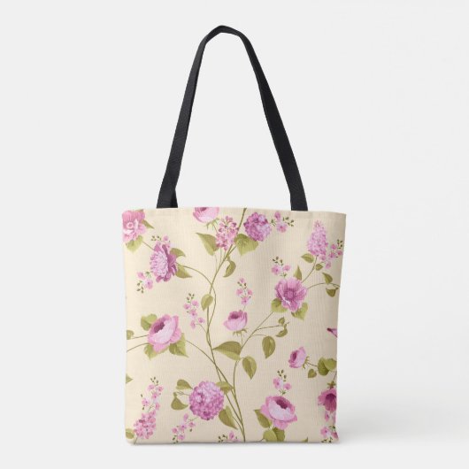 Flowers Pattern 16 Tote Bag (Achterkant)