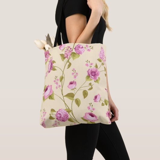 Flowers Pattern 16 Tote Bag (Dichtbij)