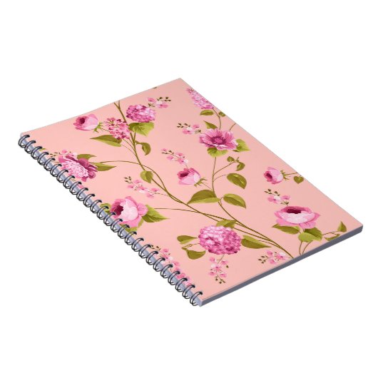 Flowers Pattern 17 Notitieboek (Rechterzijde)