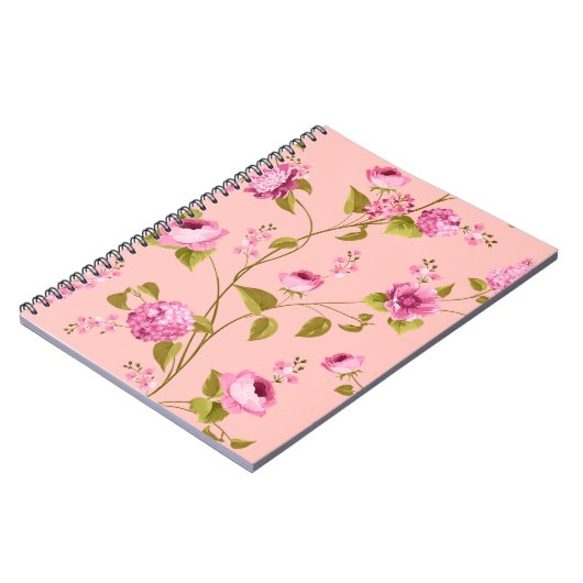 Flowers Pattern 17 Notitieboek (Linkerzijde)