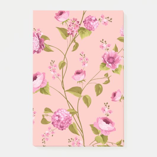 Flowers Pattern 17 Post-it® Notes (Voorkant)