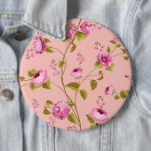 Flowers Pattern 17 Ronde Button 6,0 Cm (In situ)