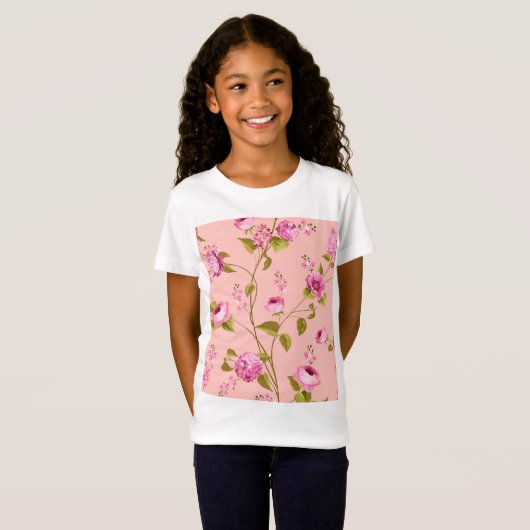 Flowers Pattern 17 T-shirt (Voorkant volledig)