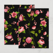 Flowers Pattern 18 Briefkaart (Voorkant / Achterkant)