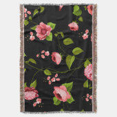 Flowers Pattern 18 Deken (Voorkant Verticaal)