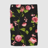 Flowers Pattern 18 Golfhanddoek (Voorkant)