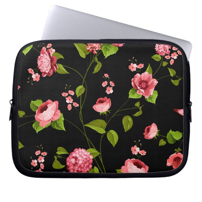 Flowers Pattern 18 Laptop Sleeve (Voorkant)