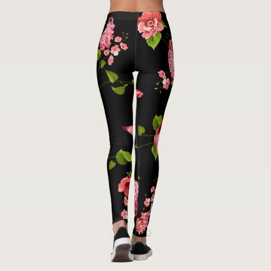 Flowers Pattern 18 Leggings (Achterkant)