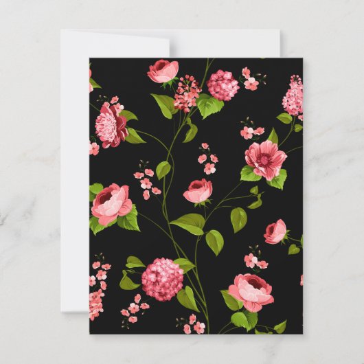 Flowers Pattern 18 Notitiekaartje (Voorkant)