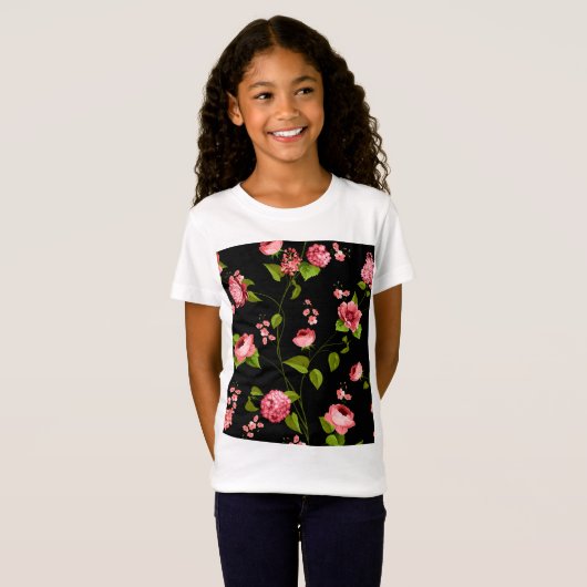 Flowers Pattern 18 T-shirt (Voorkant volledig)