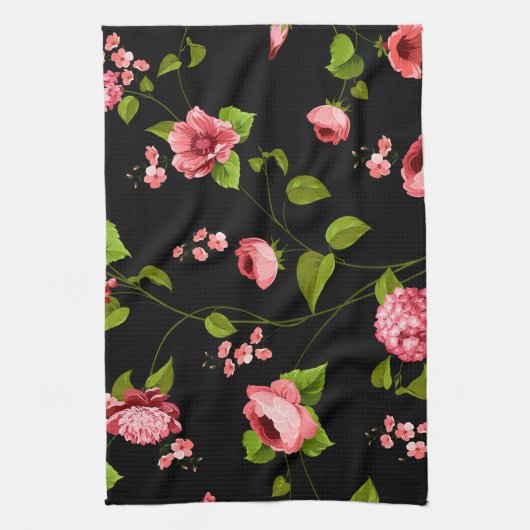 Flowers Pattern 18 Theedoek (Verticaal)