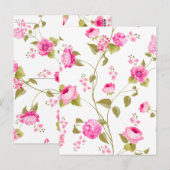 Flowers Pattern 19 Briefkaart (Voorkant / Achterkant)