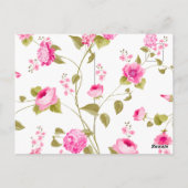 Flowers Pattern 19 Briefkaart (Achterkant)