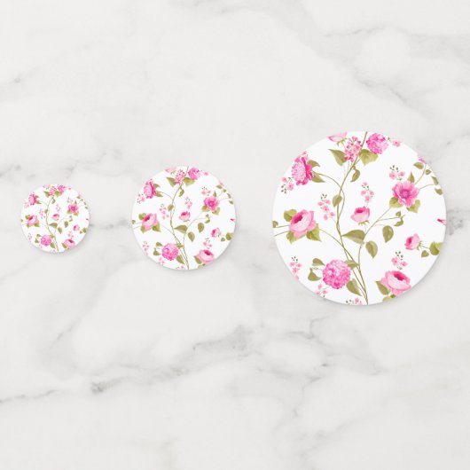 Flowers Pattern 19 Confetti (Achterkanten)