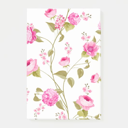 Flowers Pattern 19 Post-it® Notes (Voorkant)