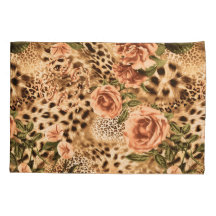 Flowers Pattern met Leopard Print
