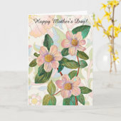  Flowers Pattern Moederdag Kaart (Gele Bloem)