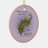 Flowers Peace Inspirerend Quote Ornament (Rechts)