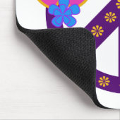 Flowers Peace Symbol Muismat (Hoek)