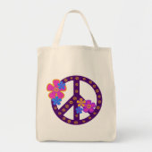 Flowers Peace Symbol T-shirts en cadeaus Tote Bag (Voorkant)
