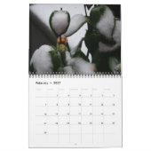 Flowers Peony aanpasbaar jaarrooster Kalender (Feb 2027)