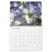 Flowers Peony aanpasbaar jaarrooster Kalender (Mar 2027)