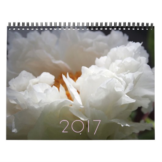 Flowers Peony aanpasbaar jaarrooster Kalender (Hoes)
