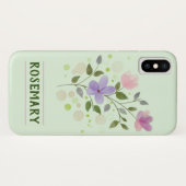 Flowers & Personeelsbenaming Rosemary Case-Mate iPhone Case (Achterkant (horizontaal))