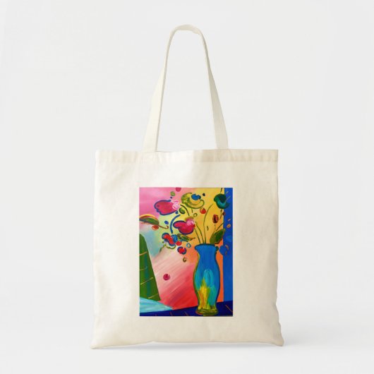 Flowers Peter Max inspireerde Tas (Voorkant)